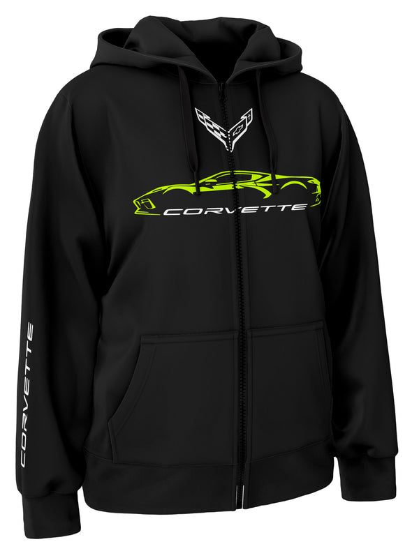 Corvette C8 Zipper Hoodie