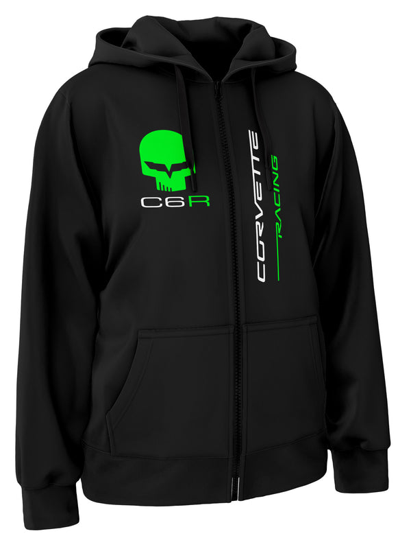 Corvette Racing C6 Jake Skull Zipper Hoodie