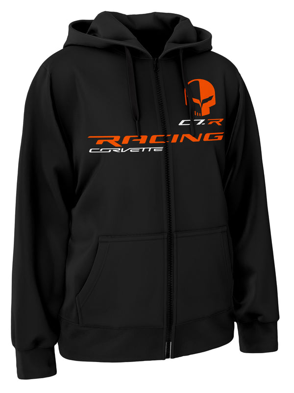 Corvette Racing C7 Jake Skull Zipper Hoodie