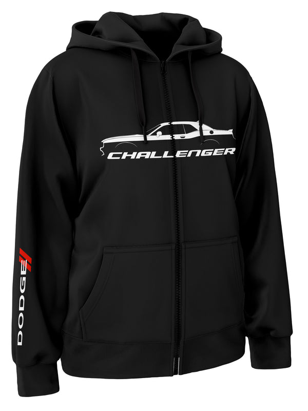 Dodge Challenger Zipper Hoodie