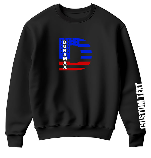 Duramax US Flag Personalized Sweatshirt