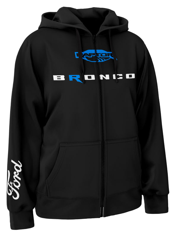 Ford Bronco Raptor Zipper Hoodie