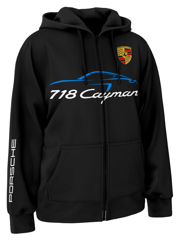 Porsche 718 Cayman Zipper Hoodie