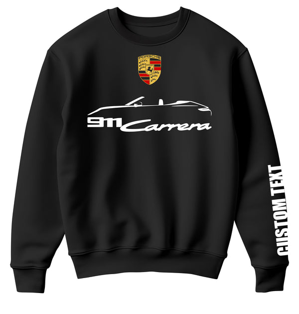 Porsche 911 Carrera Convertible Personalized Sweatshirt