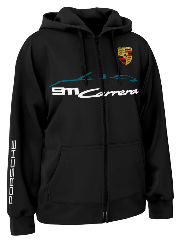 Porsche 911 Carrera Convertible Zipper Hoodie