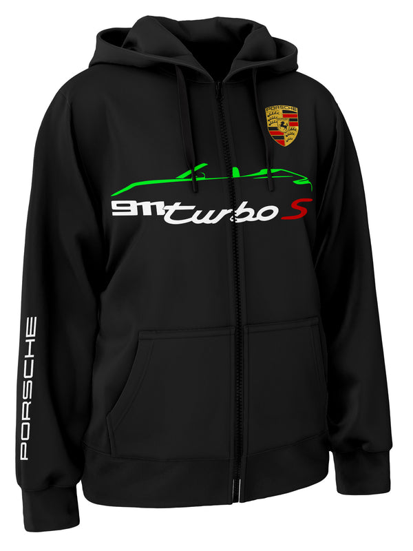 Porsche 911 Turbo S Convertible Zipper Hoodie